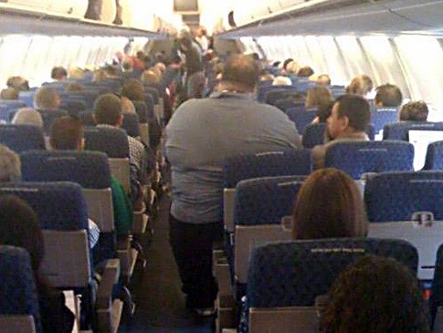 overweight airline passenger