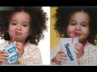photoshopped image from obesity campaign